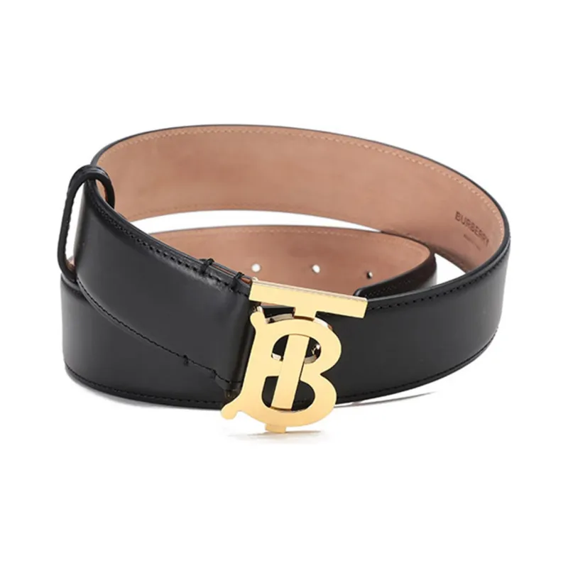 Burberry Leather Belts Women's Black-3
