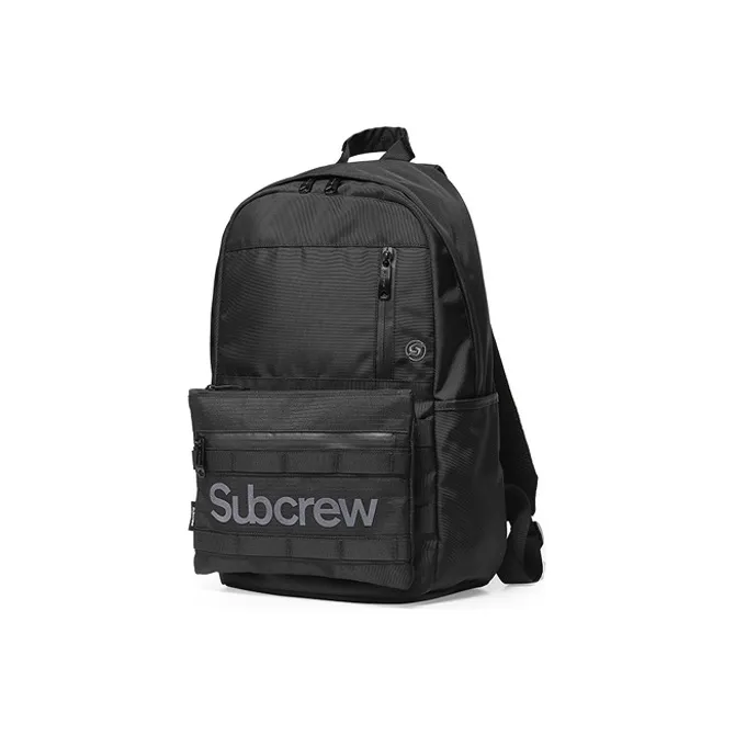 Subcrew Polyester Combination Backpack Regular Unisex Black-1