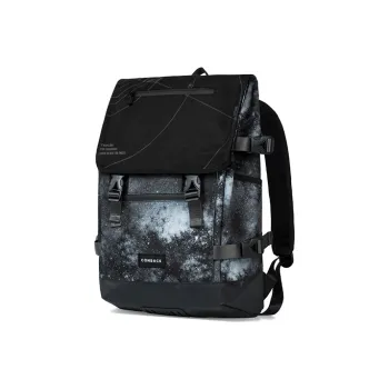 COMBACK Polyamide Laptop Bag Backpack Large Size Unisex Black/White/Gray