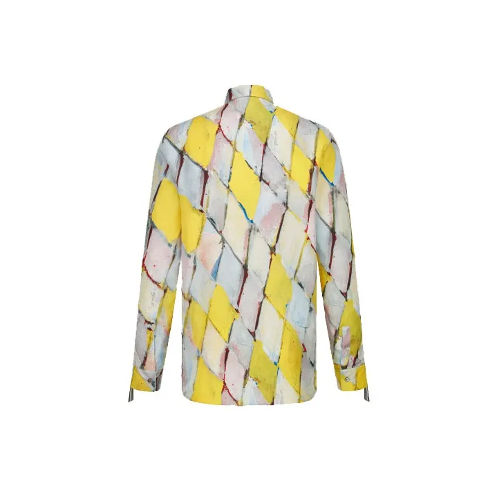 DIOR Quarterly New Products Shirts Men Yellow-1