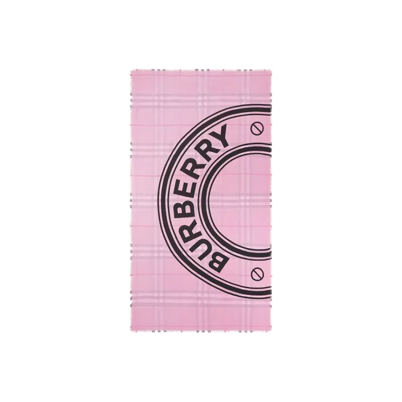 Burberry Large Check Gauze Scarf-1