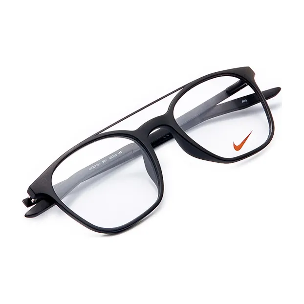 Nike Square Eyeglass Frames Unisex Black-3