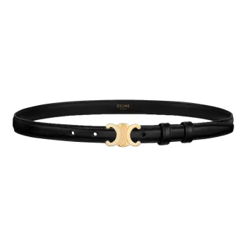 CELINE Small Triomphe Belt In Taurillon Leather