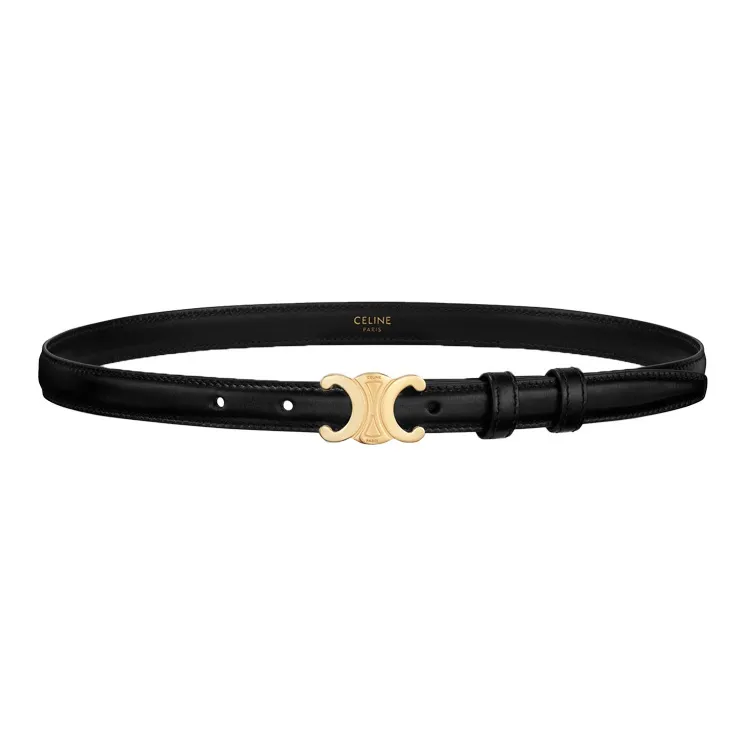CELINE Small Triomphe Belt In Taurillon Leather-0