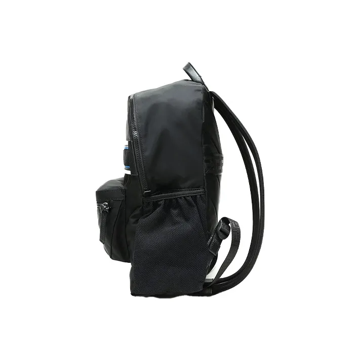 VERSACE Fabric Backpack Men's Black-2