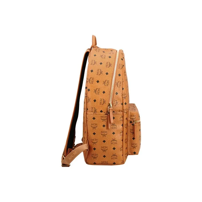MCM Stark Classic Backpack Visetos Large Cognac-2