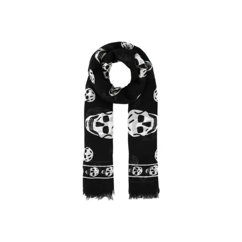 Alexander McQueen Knit Scarves Unisex Black