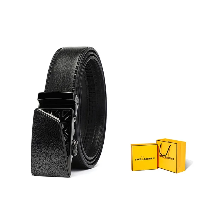 FREE RABBITⅡ Leather Belts Men Black-0