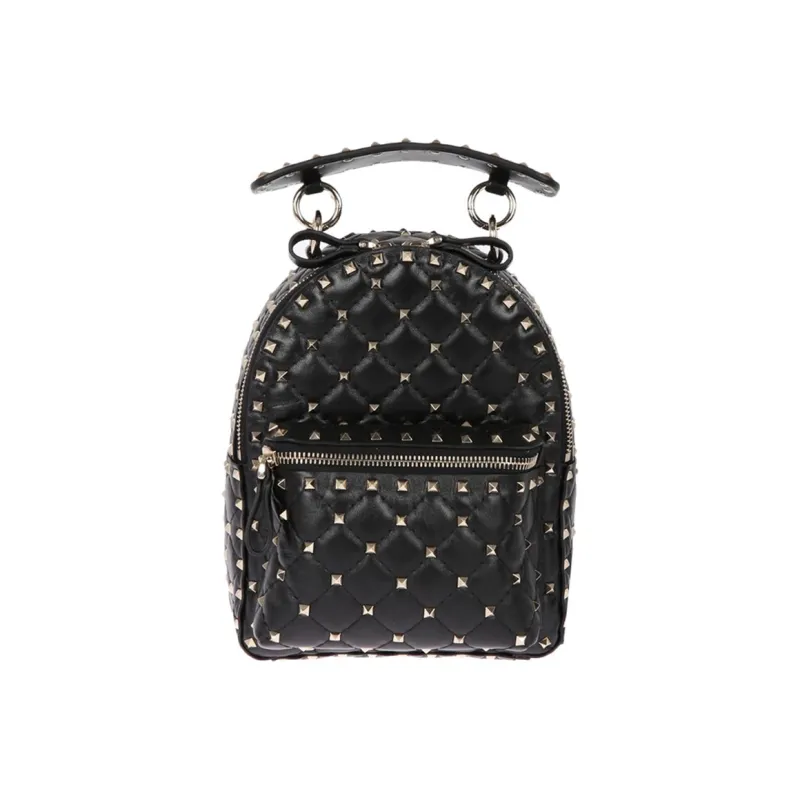 Valentino Leather Backpack Women's Black-0