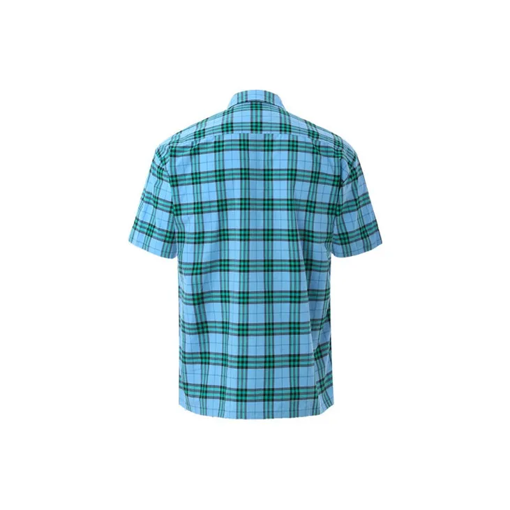 Burberry Shirts Men Blue Green Plaid-1