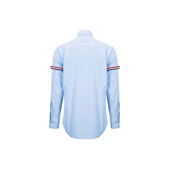 THOM BROWNE Rwb Striped Long Sleeved Shirt-1