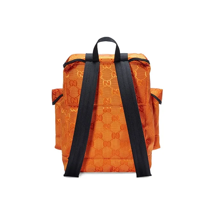 GUCCI Nylon Backpack Men's Orange-3