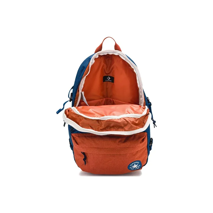 Converse Polyester Backpack Regular Unisex Blue Orange Multicolor-2