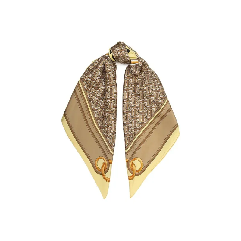Burberry Montage-print Silk Scarf-1