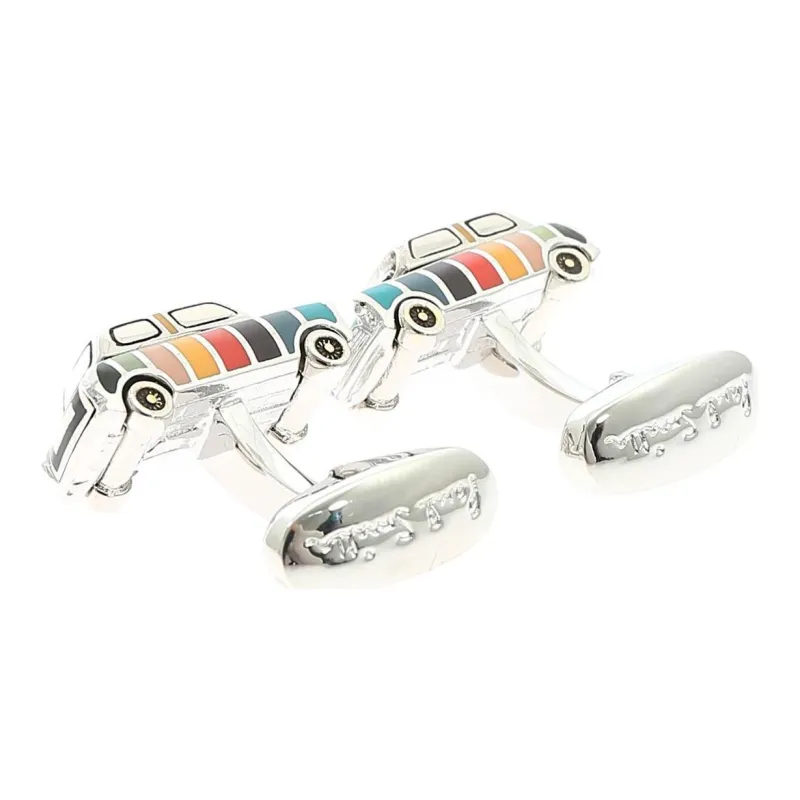 Paul Smith Artist Stripe Mini Cufflinks-2