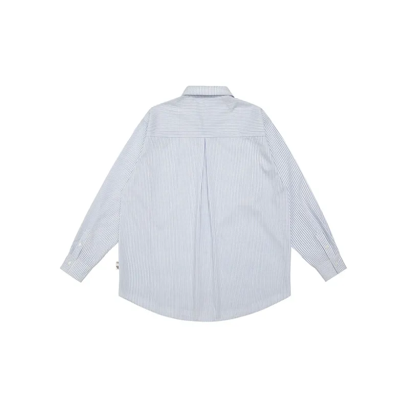 URBAN STANDARD Shirts Men Blue White Stripes-1