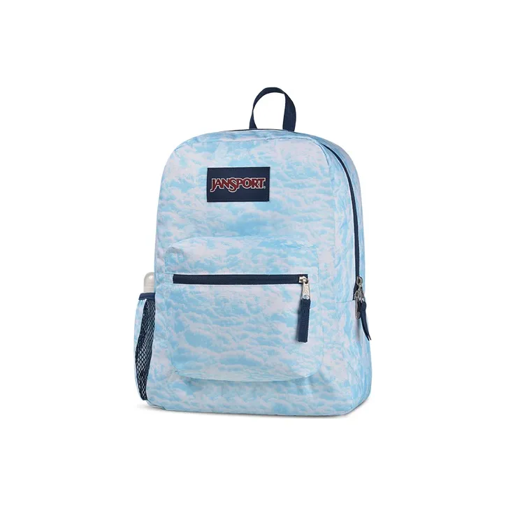 JanSport Polyester Backpack Regular Unisex Blue Sky And White Clouds-1
