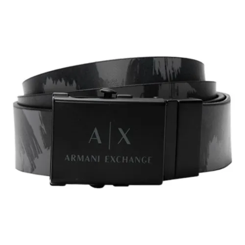 ARMANI EXCHANGE Leather Belts Men Black