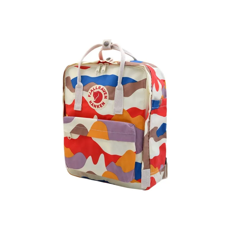 Fjallraven Kanken Polyester With Cotton Backpack Unisex Light Multicolor-1