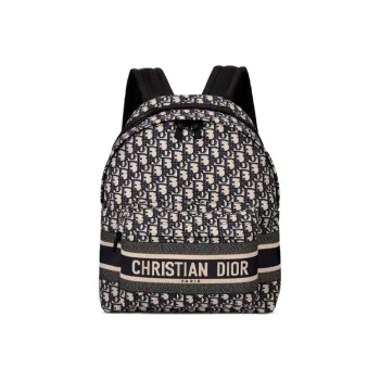 DIOR DIORTravel Backpack Blue DIOR Oblique Jacquard