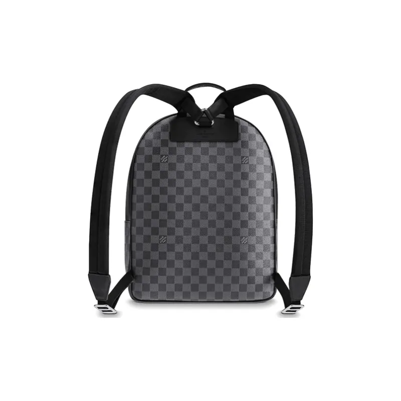 LOUIS VUITTON Josh Coated Canvas Backpack Regular Men's Graphite-2