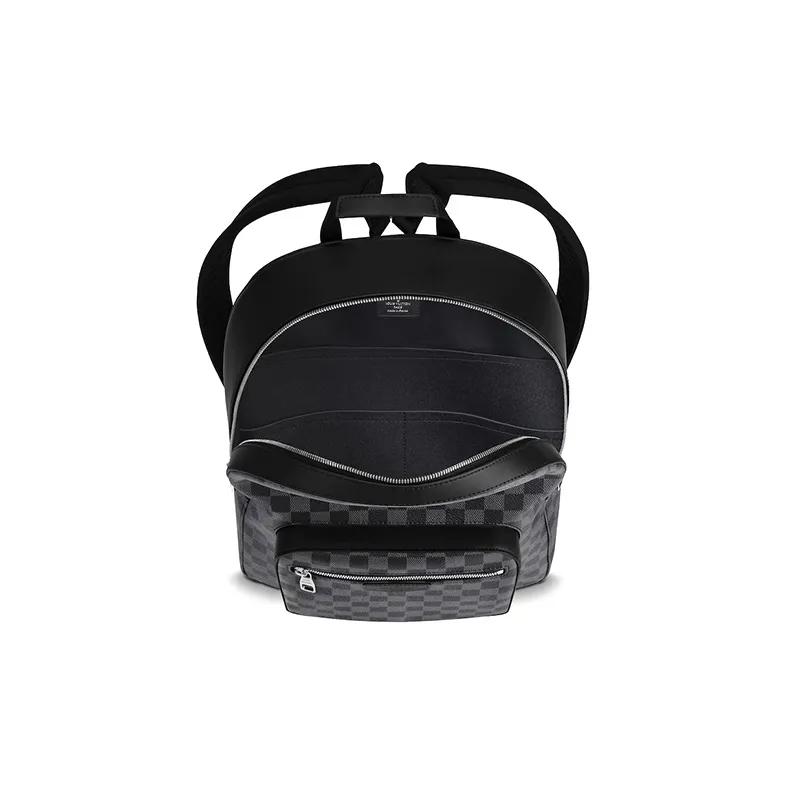 LOUIS VUITTON Josh Coated Canvas Backpack Regular Men's Graphite-3