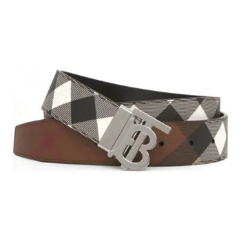 Burberry Reversible Monogram Motif Check Belt