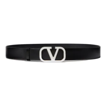 Valentino Leather Belts Unisex Black