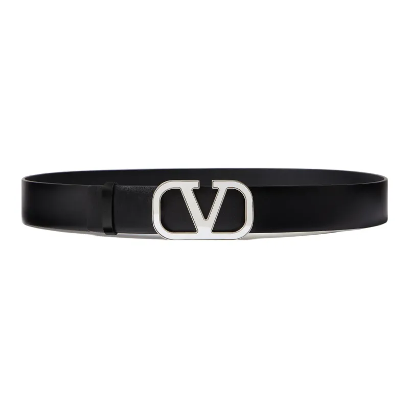 Valentino Leather Belts Unisex Black-0