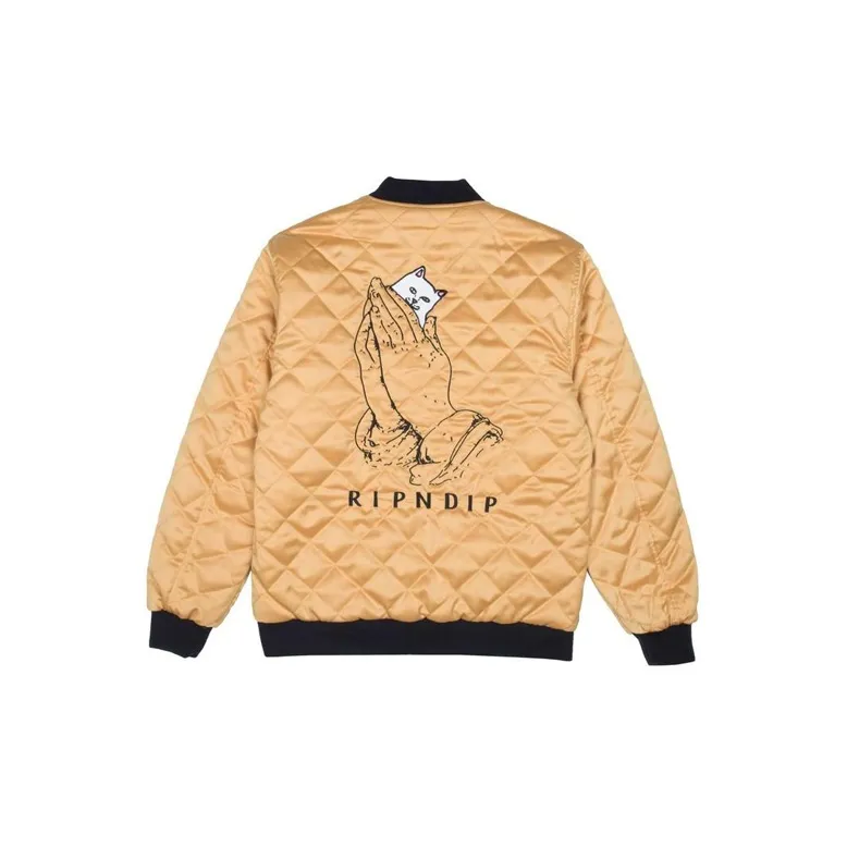RIPNDIP Loose Fit Thickened Jacket Unisex Black-2