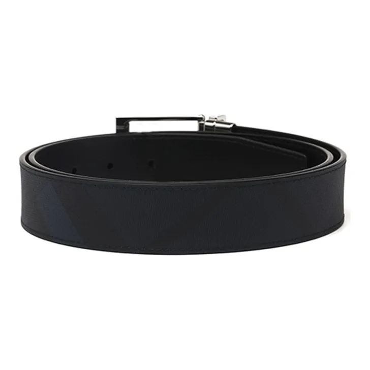 Burberry Leather Belts Men Blue-1
