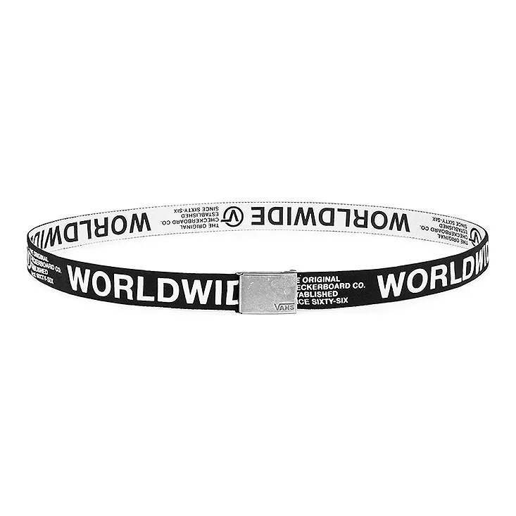 Vans Leather Belts Unisex Black/White-2
