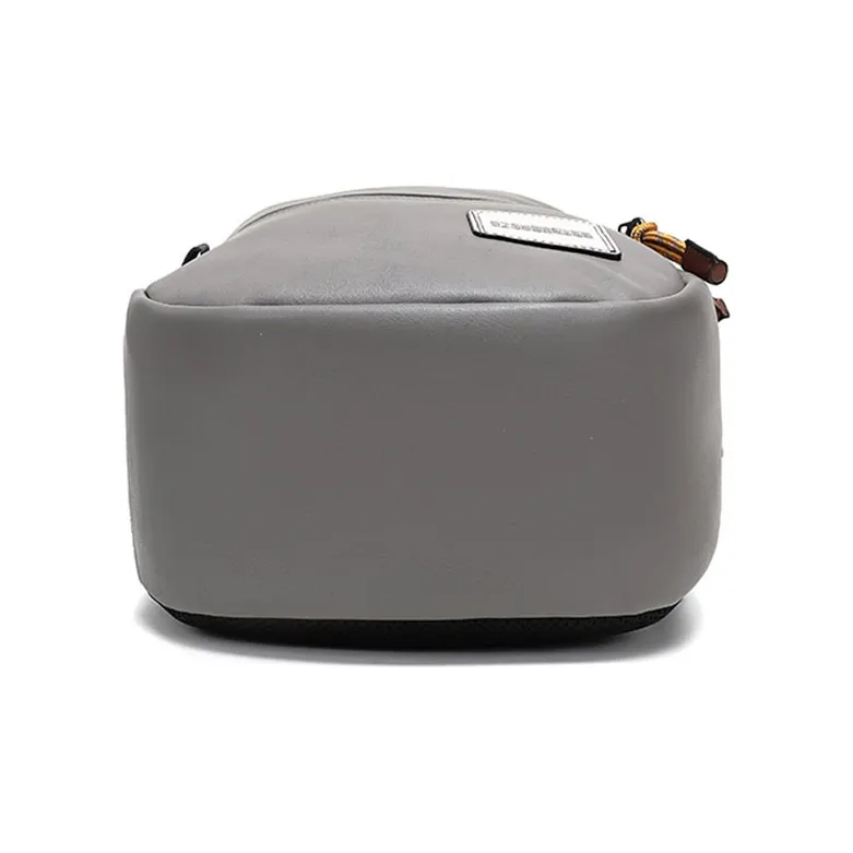 COACH Pacer Smooth Leather Backpack Men's Heather Gray-4