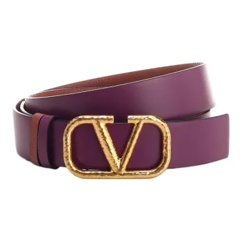 Valentino Leather Belts Unisex Purple
