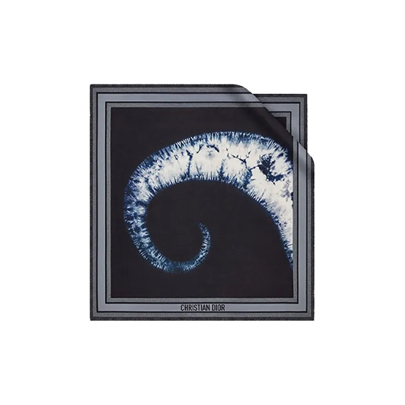 DIOR Silk Scarves Women's Marine Blue-0