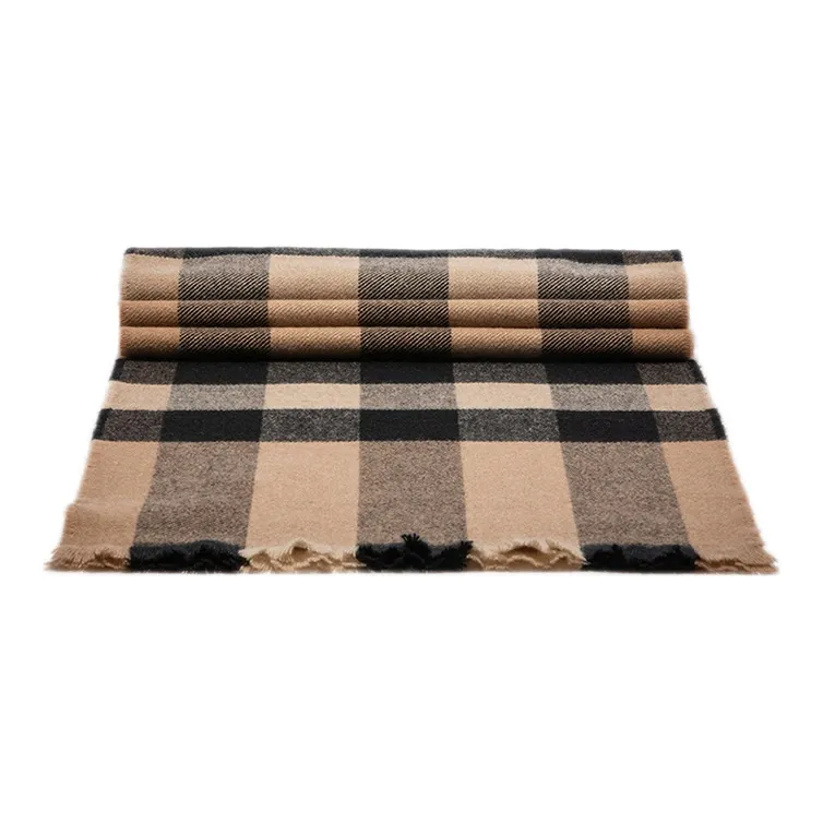Burberry Knit Scarves Unisex Camel-2