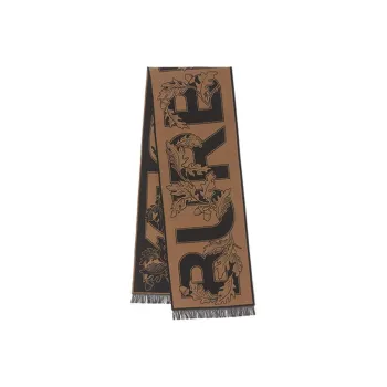 Burberry Knit Scarves Unisex Birch Brown