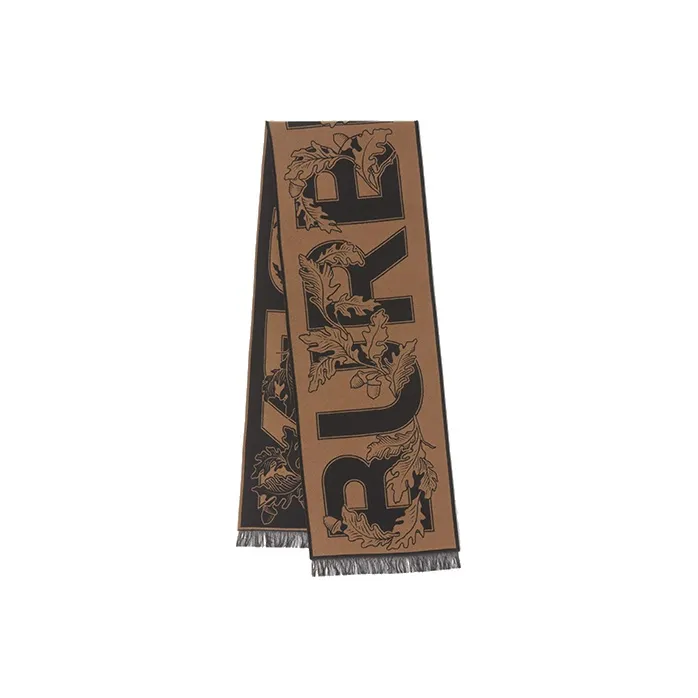 Burberry Knit Scarves Unisex Birch Brown-0