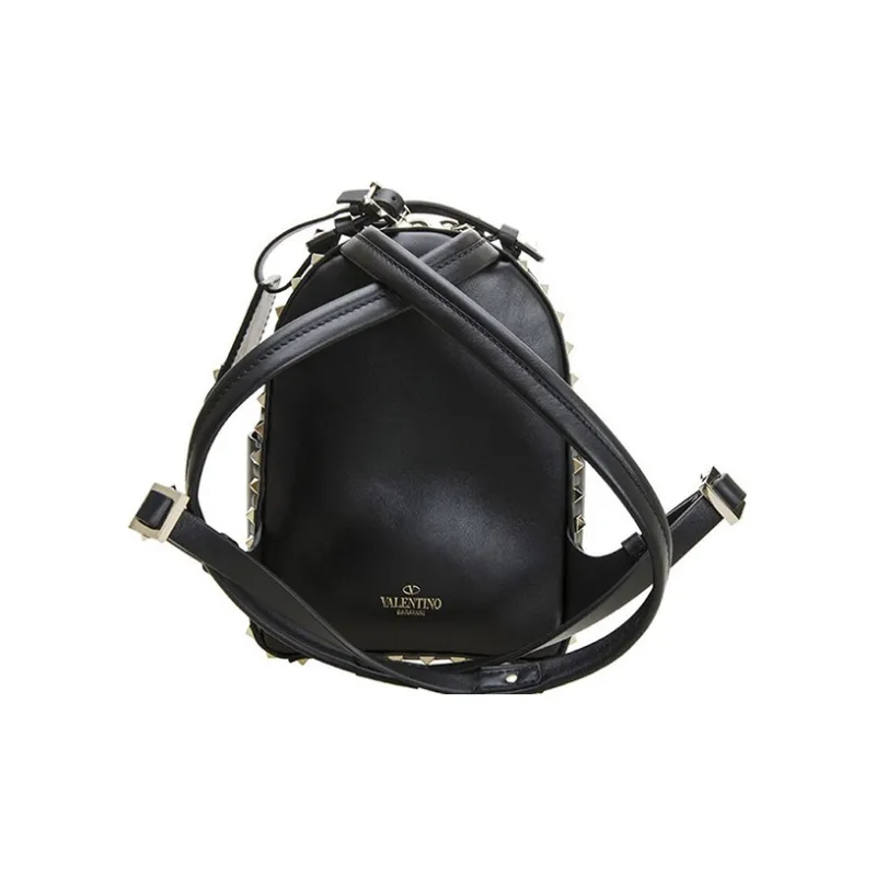 Valentino Cow Leather Backpack Women's Black-2