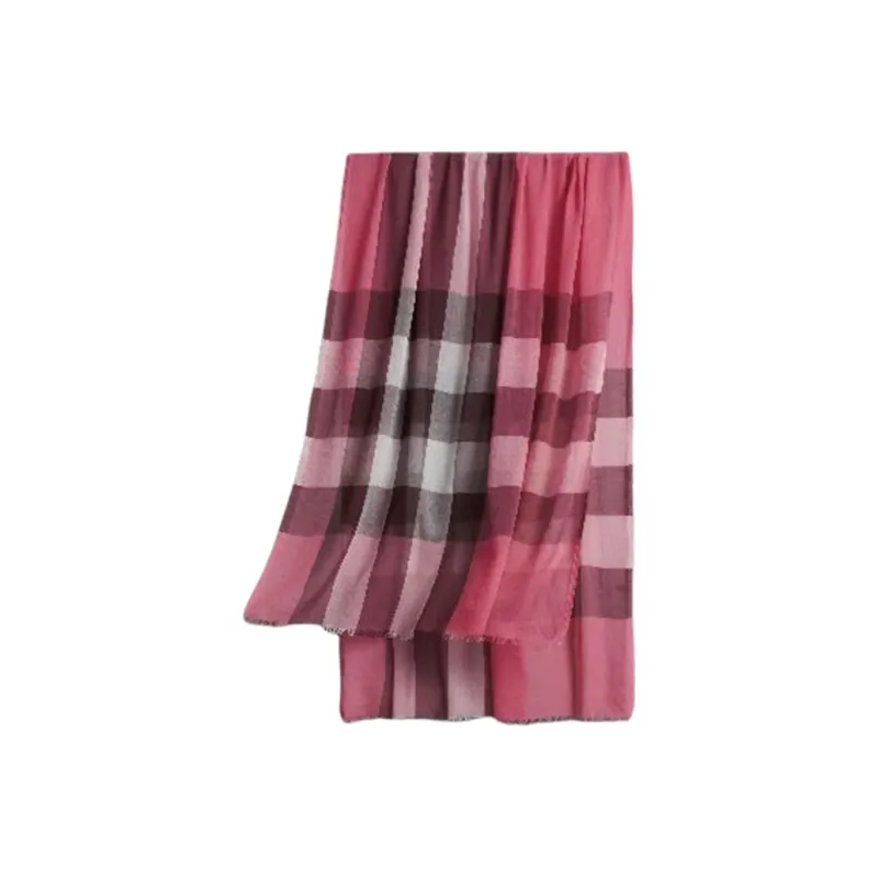 Burberry Knit Scarves Unisex Rose Pink-0