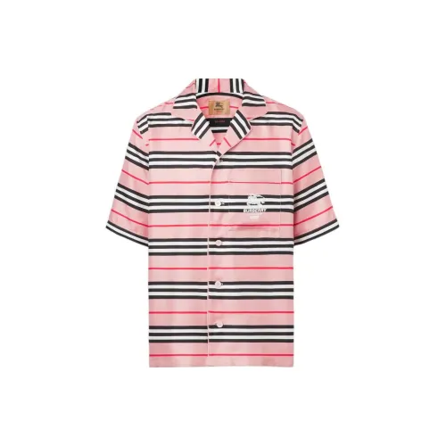 Supreme X Burberry Icon Stripe Silk Pyjama Shirt Burberry Exclusive 