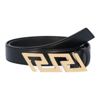 VERSACE Greca Key Engraved Buckle Belt