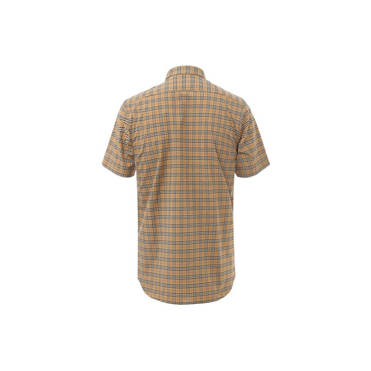 Burberry Edward Short Sleeve Check Shirt Archive Beige POIZON