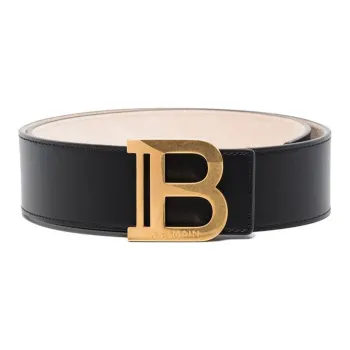 BALMAIN Leather Belts Women's Black