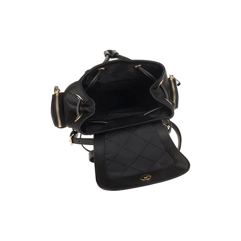 MICHAEL KORS Abbey Nylon Backpack Medium Size Women's Black-4