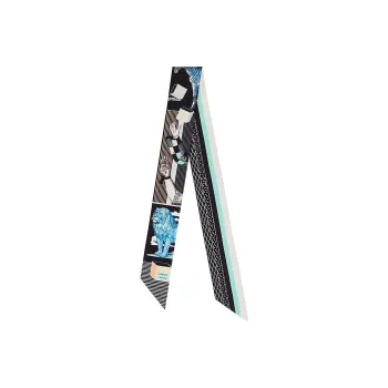 HERMES Silk Scarves Women's Black
