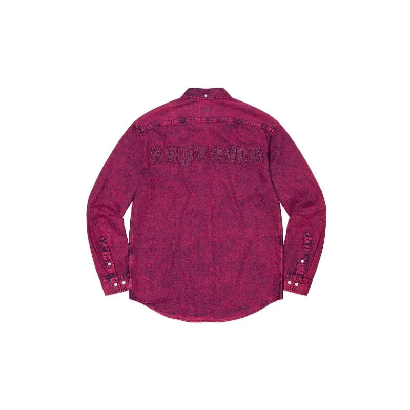 Supreme Appliqué Denim Shirt-1