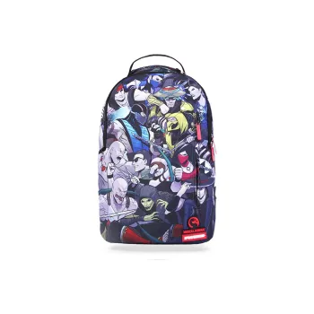 SPRAYGROUND King Of Fighting Collaboration Fabric Laptop Backpack Small Size Unisex Multicolor