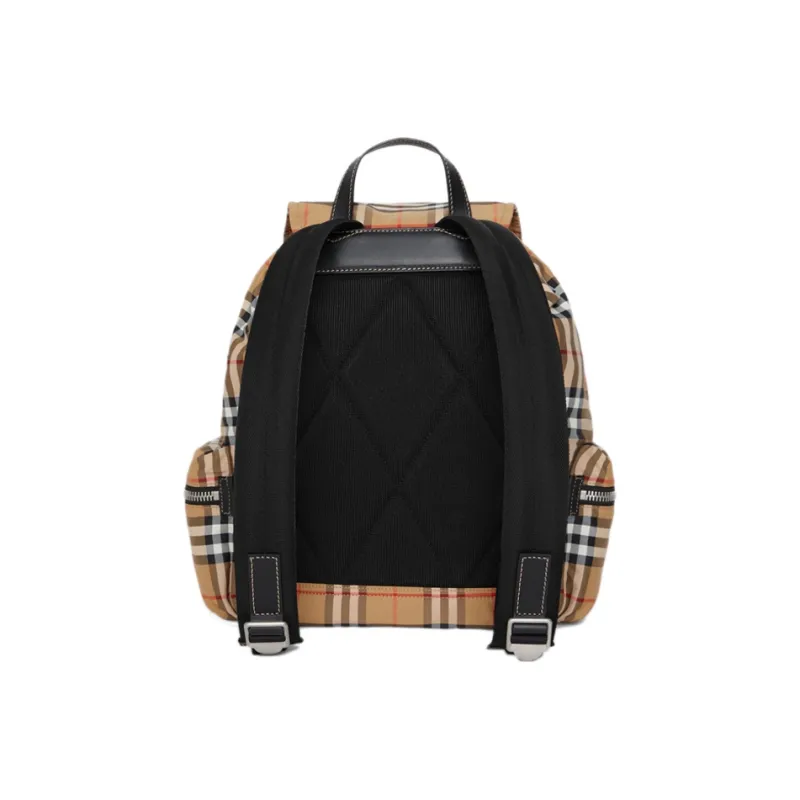 Burberry Cow Leather Backpack Tubas Unisex Beige-3