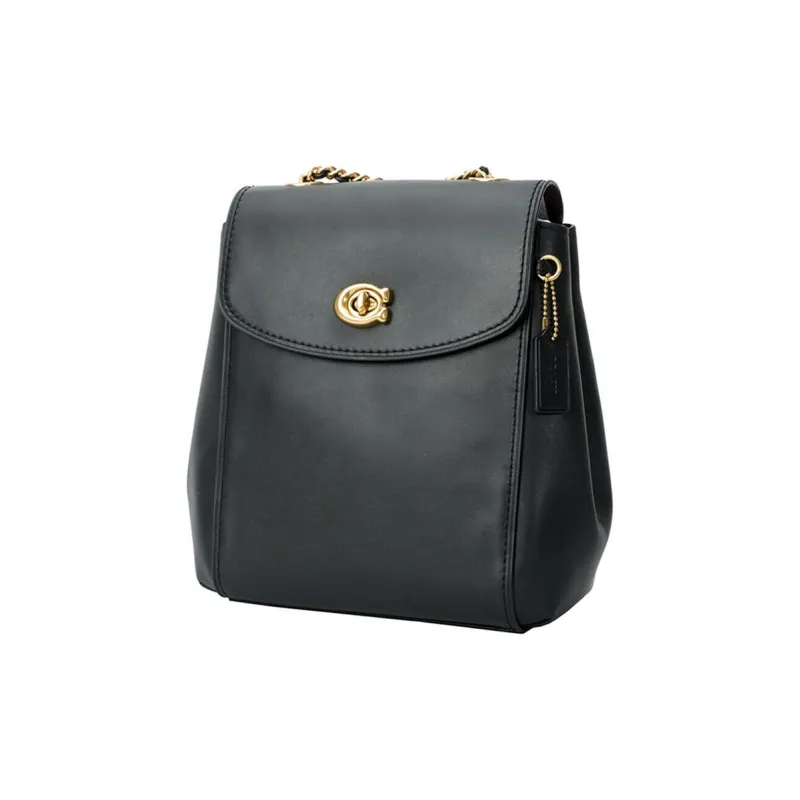 COACH Cow Leather Backpack Small Size Women's Black-1